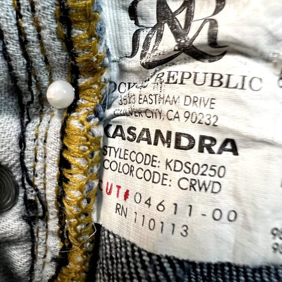 Rock & Republic Jeans Womens Size 30 Blue Bootcut Kasandra Cotton Blend Casual - Picture 15 of 16